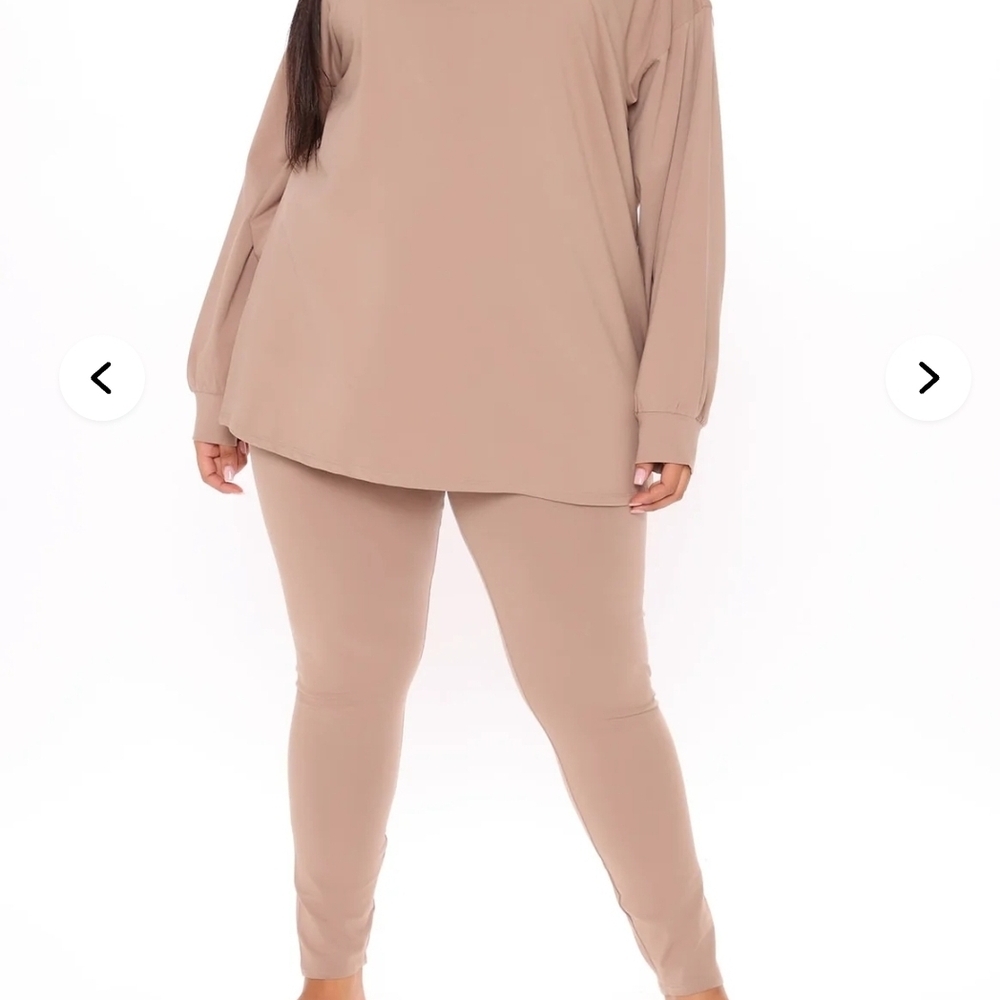 Women's Tan Pants & Jumpsuit Set